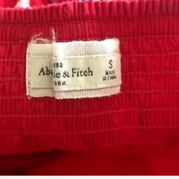 Vintage red floral strapless top small - Picture 5 of 6